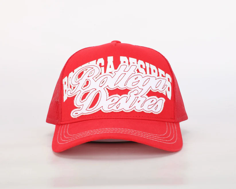 E8940BE7-A0CB-4730-846A-F1C482D60BA7.webp Bottega Desires Trucker Hat (Sexy Red)