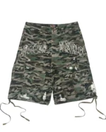 Bottega Desires Camo Cargo Shorts